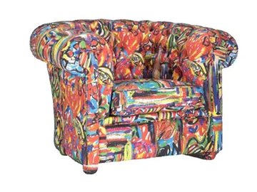 LABIRINTO - Upholstered fabric armchair with armrests by formitalia luxury group - view 2